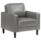 Ruth 3-piece Upholstered Track Arm Sofa Set Grey by Coaster at Eve Furniture