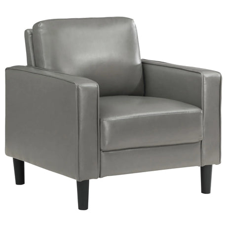 Ruth 3-piece Upholstered Track Arm Sofa Set Grey by Coaster at Eve Furniture