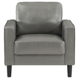 Ruth 3-piece Upholstered Track Arm Sofa Set Grey by Coaster at Eve Furniture