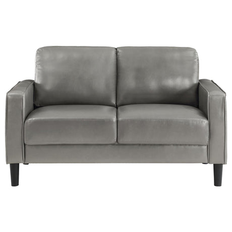 Ruth 3-piece Upholstered Track Arm Sofa Set Grey by Coaster at Eve Furniture