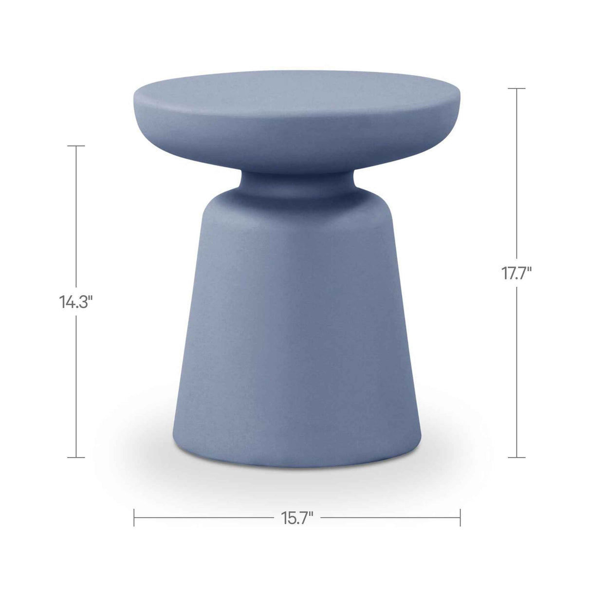 Ruth Blue Outdoor Side Table by Moe's Home at Eve Furniture