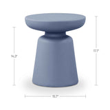 Ruth Blue Outdoor Side Table by Moe's Home at Eve Furniture