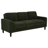 Ruth Matcha Green 77-inch Fabric Upholstered Track Arm Sofa by Coaster at Eve Furniture
