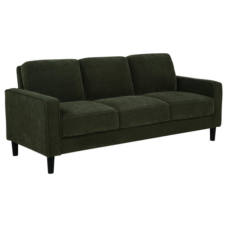 Ruth Matcha Green 77-inch Fabric Upholstered Track Arm Sofa by Coaster at Eve Furniture