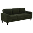 Ruth Matcha Green 77-inch Fabric Upholstered Track Arm Sofa by Coaster at Eve Furniture