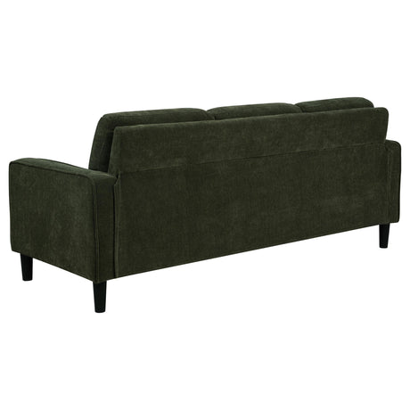 Ruth Matcha Green 77-inch Fabric Upholstered Track Arm Sofa by Coaster at Eve Furniture