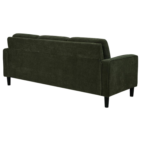 Ruth Matcha Green 77-inch Fabric Upholstered Track Arm Sofa by Coaster at Eve Furniture
