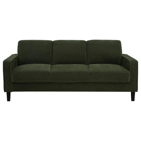 Ruth Matcha Green 77-inch Fabric Upholstered Track Arm Sofa by Coaster at Eve Furniture