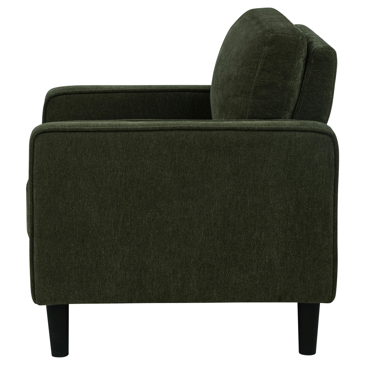 Ruth Matcha Green Fabric Upholstered Track Arm Accent Chair by Coaster at Eve Furniture