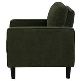 Ruth Matcha Green Fabric Upholstered Track Arm Accent Chair by Coaster at Eve Furniture