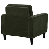 Ruth Matcha Green Fabric Upholstered Track Arm Accent Chair by Coaster at Eve Furniture