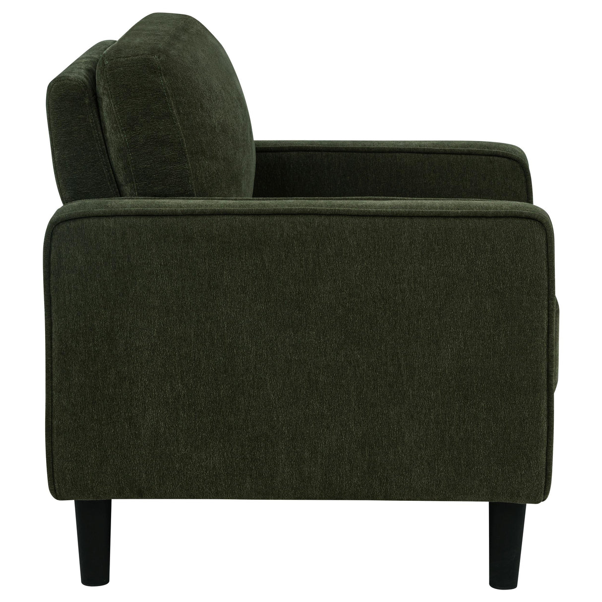 Ruth Matcha Green Fabric Upholstered Track Arm Accent Chair by Coaster at Eve Furniture