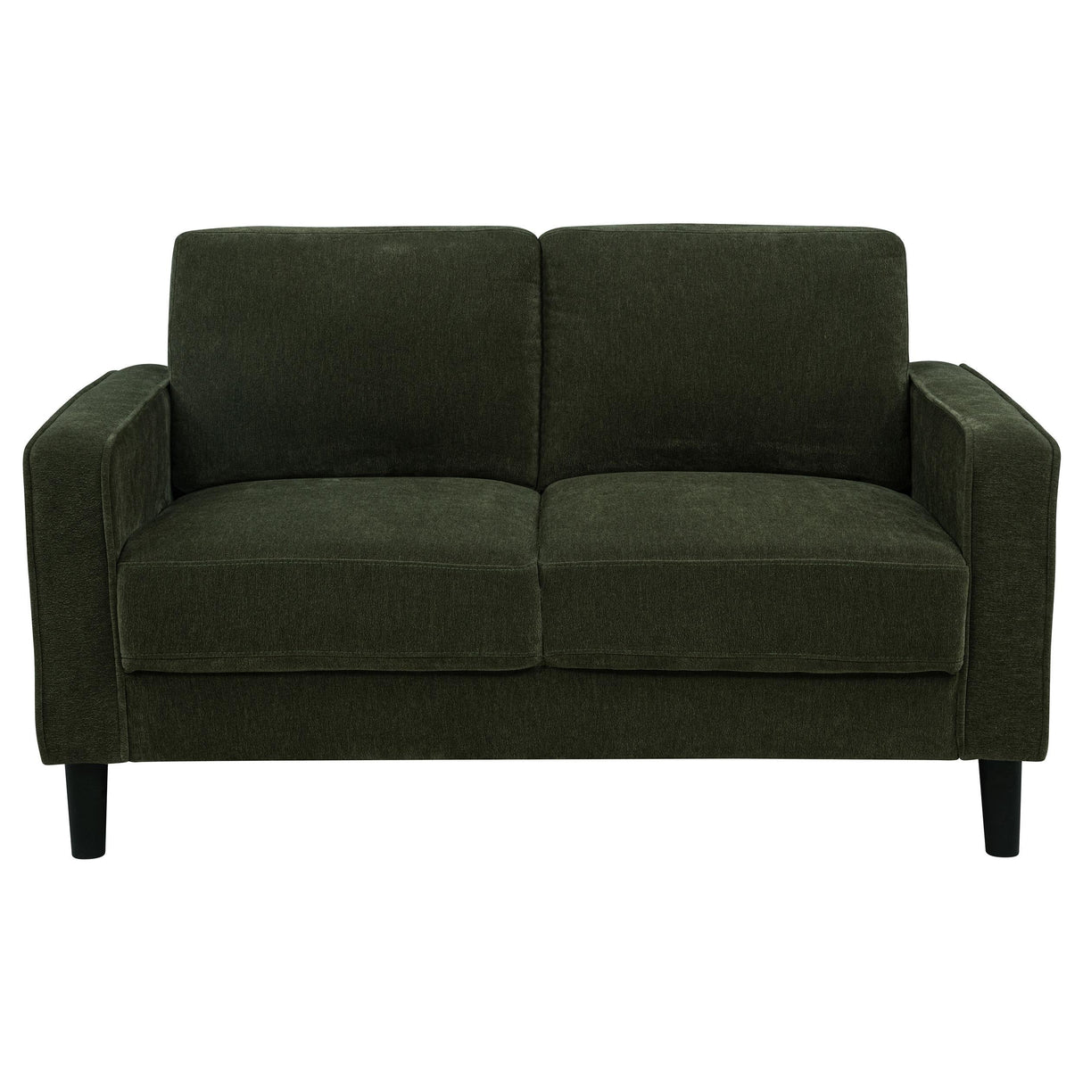 Ruth Matcha Green Fabric Upholstered Track Arm Loveseat by Coaster at Eve Furniture