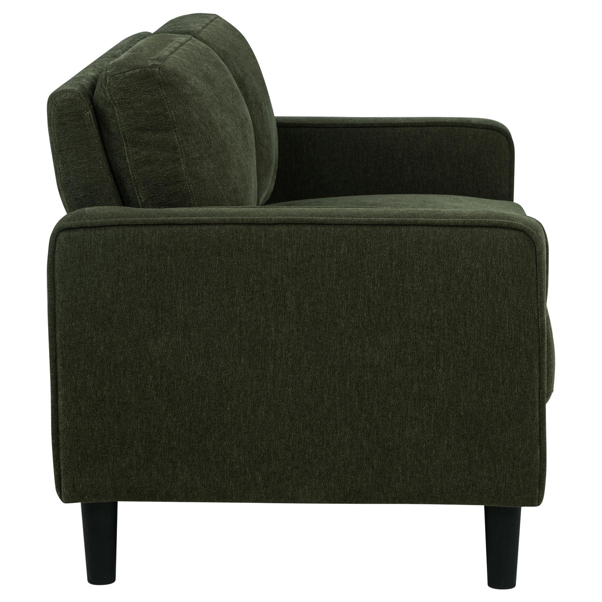 Ruth Matcha Green Fabric Upholstered Track Arm Loveseat by Coaster at Eve Furniture