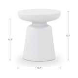 Ruth White Outdoor Side Table by Moe's Home at Eve Furniture