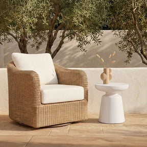 Ruth White Outdoor Side Table by Moe's Home at Eve Furniture