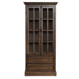 Rutherford Brown/Brown Curio Cabinet by Crestview at Eve Furniture