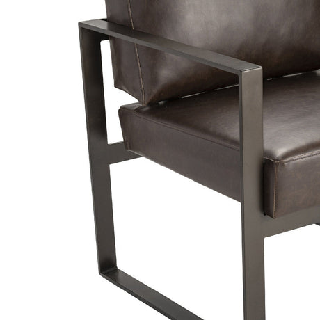 Rutledge Brown/Black Accent Chair by Crestview at Eve Furniture
