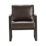 Rutledge Brown/Black Accent Chair by Crestview at Eve Furniture
