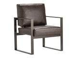 Rutledge Brown/Black Accent Chair by Crestview at Eve Furniture