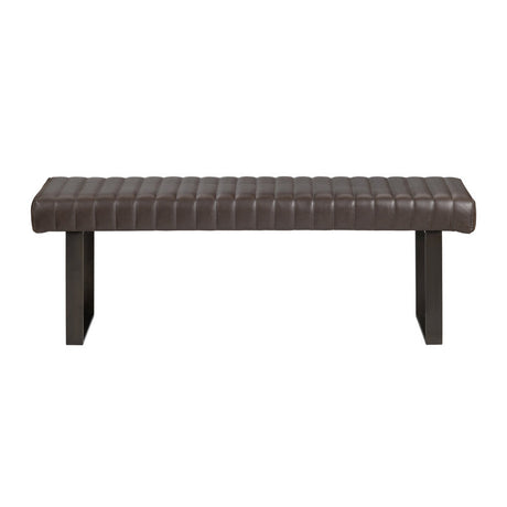 Rutledge Brown/Black Bench by Crestview at Eve Furniture