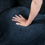 Ruvo Blue Swivel Accent Chair by Homelegance at Eve Furniture