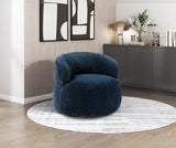 Ruvo Blue Swivel Accent Chair by Homelegance at Eve Furniture