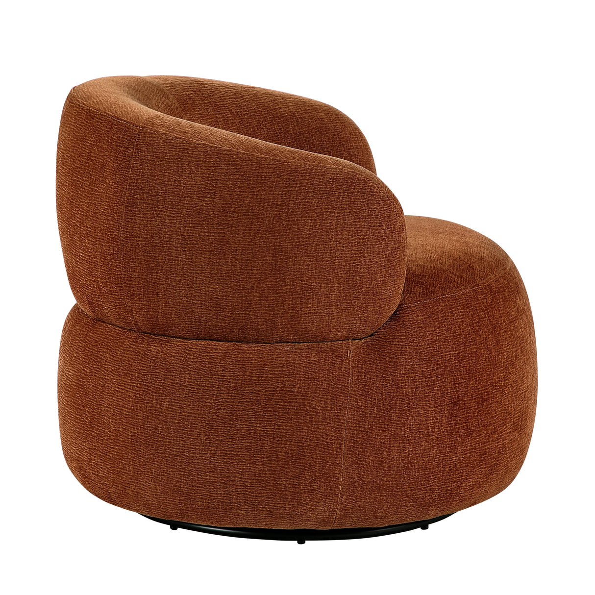 Ruvo Rusty Orange Swivel Accent Chair by Homelegance at Eve Furniture