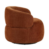 Ruvo Rusty Orange Swivel Accent Chair by Homelegance at Eve Furniture