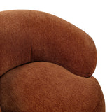 Ruvo Rusty Orange Swivel Accent Chair by Homelegance at Eve Furniture