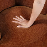 Ruvo Rusty Orange Swivel Accent Chair by Homelegance at Eve Furniture