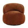 Ruvo Rusty Orange Swivel Accent Chair by Homelegance at Eve Furniture