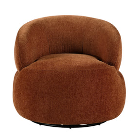 Ruvo Rusty Orange Swivel Accent Chair by Homelegance at Eve Furniture