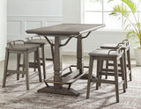 Ryan 5 Piece Counter Set(Counter Table & 4 Counter Stools)