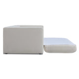Ryan 91" Cream Upcycled Performance Linen Sofa Bed by TOV Furniture at Eve Furniture