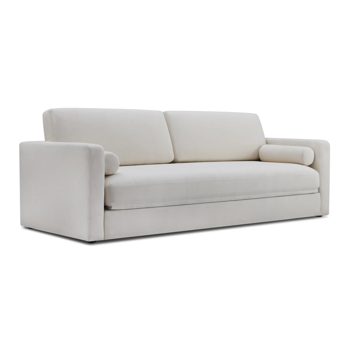 Ryan 91" Cream Upcycled Performance Linen Sofa Bed by TOV Furniture at Eve Furniture