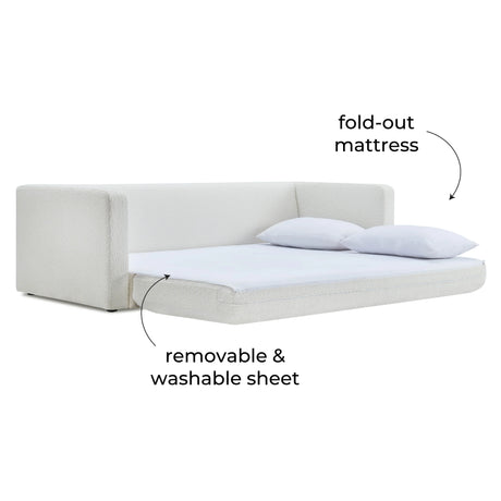 Ryan Boucle Sofa Bed by TOV Furniture at Eve Furniture