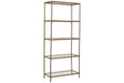 Ryandale Antique Brass Finish Bookcase by Ashley at Eve Furniture