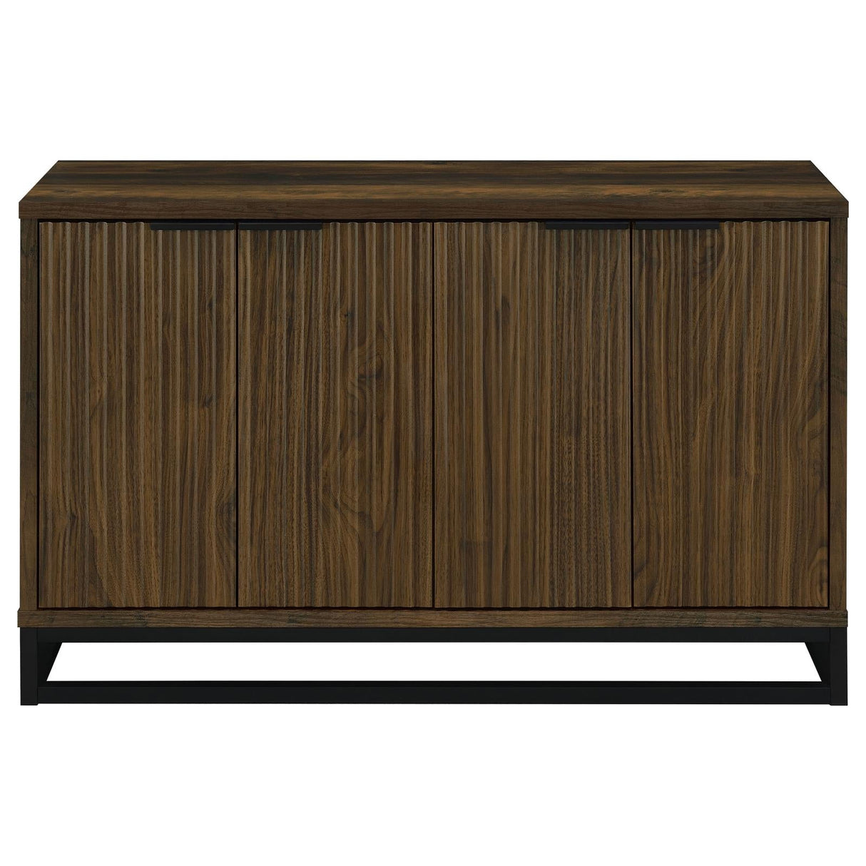 Ryatt Dark Pine 4-Door Engineered Wood Accent Cabinet