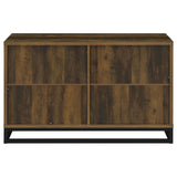 Ryatt Dark Pine 4-Door Engineered Wood Accent Cabinet