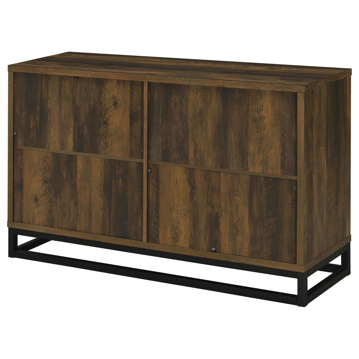 Ryatt Dark Pine 4-Door Engineered Wood Accent Cabinet