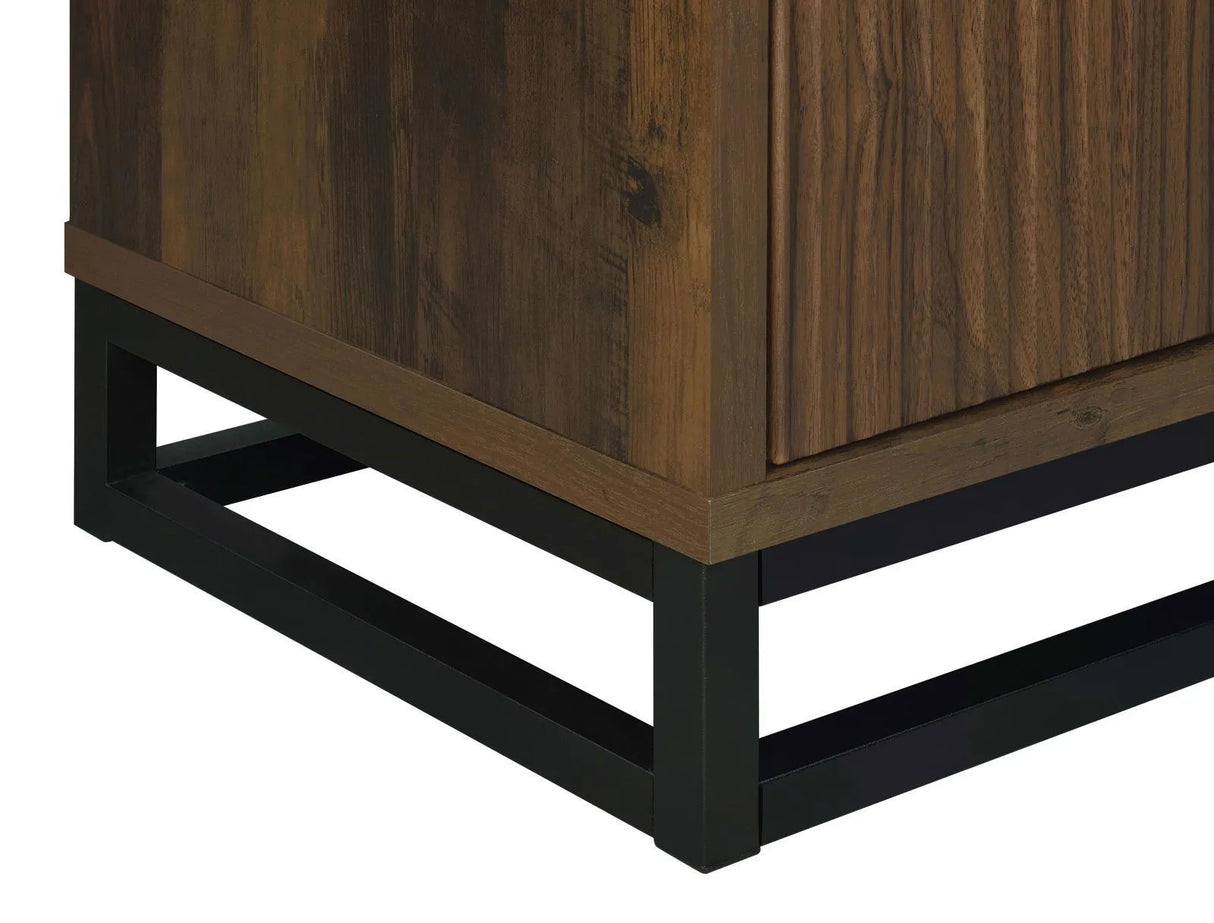 Ryatt Dark Pine 4-Door Engineered Wood Accent Cabinet by Coaster at Eve Furniture