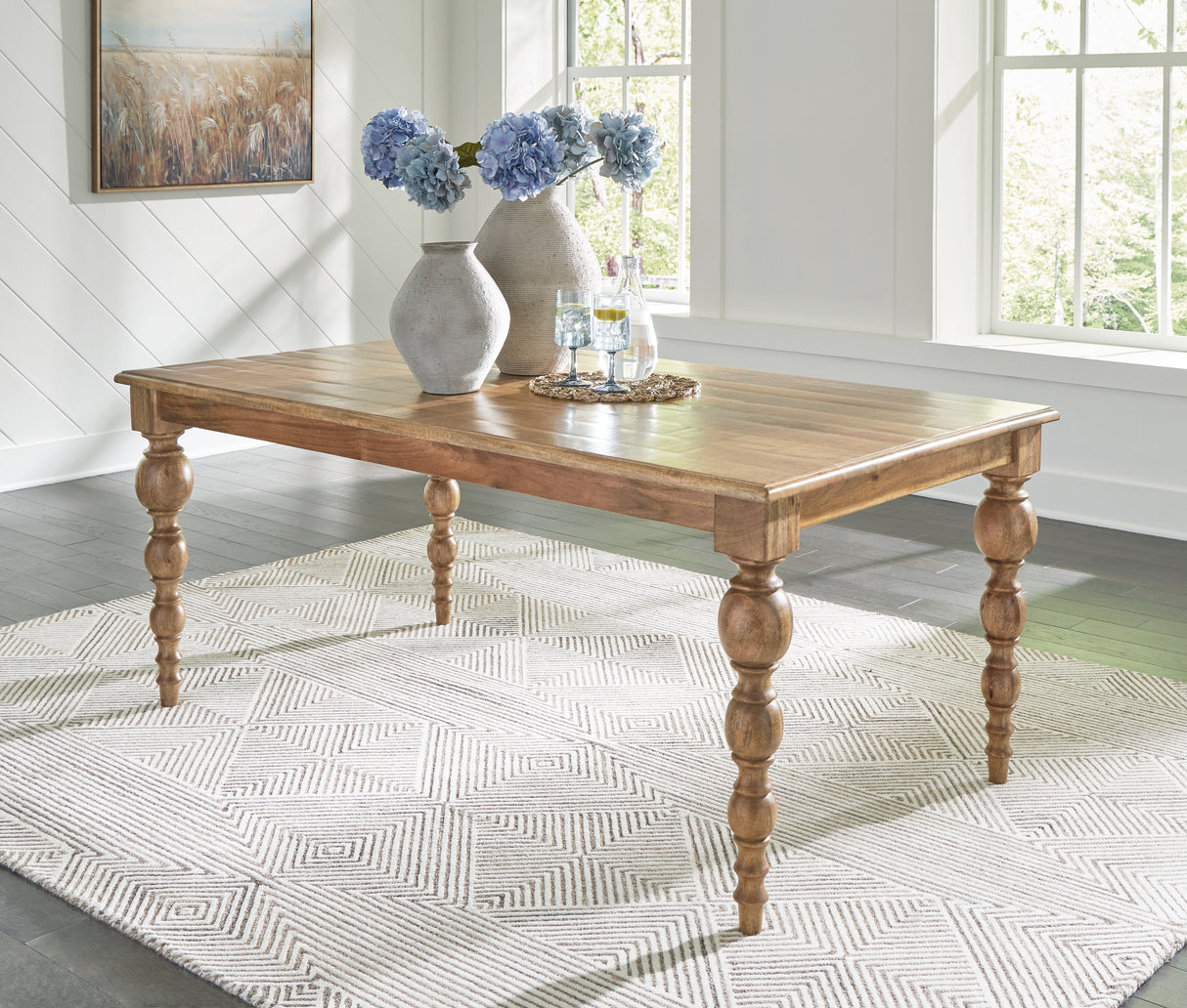 Rybergston Light Brown Dining Table