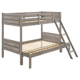 Ryder Weathered Taupe Twin over Full Bunk Bed