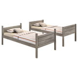 Ryder Weathered Taupe Twin over Full Bunk Bed