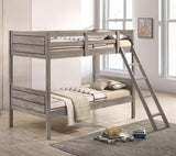 Ryder Weathered Taupe Twin over Twin Bunk Bed