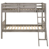 Ryder Weathered Taupe Twin over Twin Bunk Bed