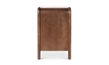 Rye 3 Drawer Nightstand Warm Brown by Moe's Home at Eve Furniture