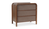 Rye 3 Drawer Nightstand Warm Brown by Moe's Home at Eve Furniture