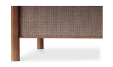 Rye 3 Drawer Nightstand Warm Brown by Moe's Home at Eve Furniture